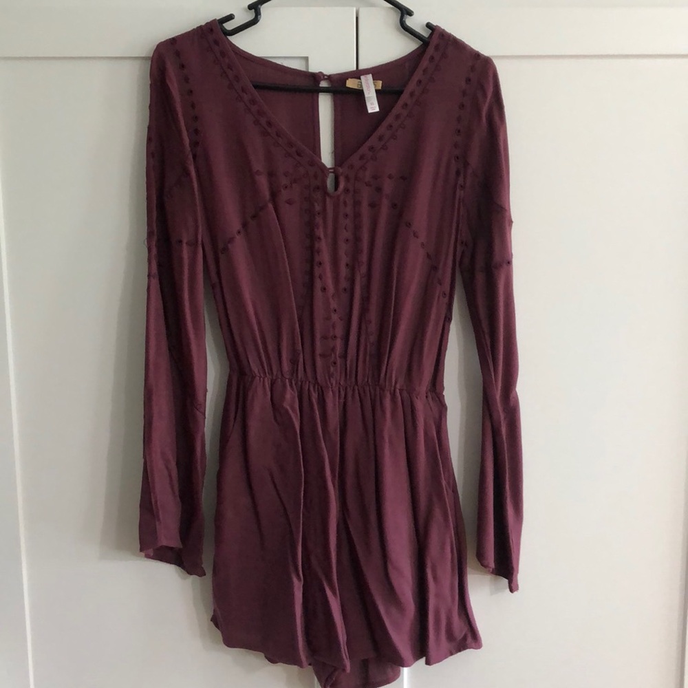 Maroon Romper